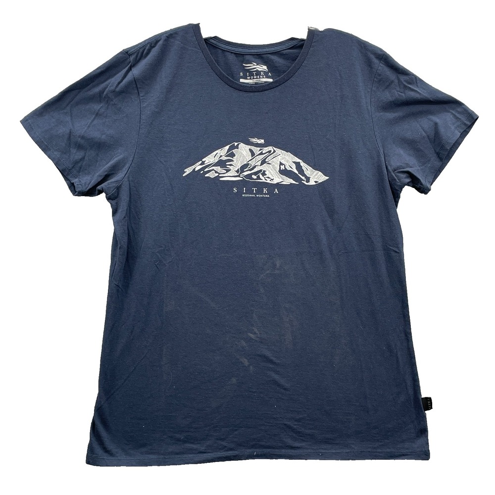 Sitka T-shirt Women's XL‎ Blue Boho Outdoors Academia Hiking Hunting 90's Travel